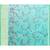 Women's turquoise embellished cotton blend printed saree