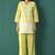 Women’s pure cotton yellow schiffli co-ord set