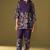 Purple rayon floral printed co-ord set for women