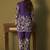 Purple rayon floral printed co-ord set for women