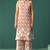 White pure cotton printed co-ord set for women