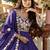 Pure vichitra embroidered gown with heavy cording sequence work & dupatta