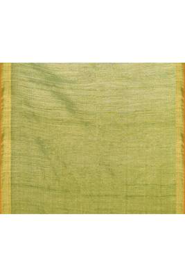Women's olive embellished tissue jamdani saree 5