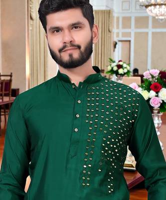 men   s festive special traditional cotton kurta with regular fit 2