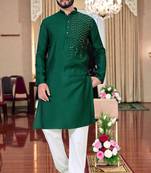 men   s festive special traditional cotton kurta with regular fit