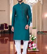 men   s festive special traditional cotton kurta with regular fit