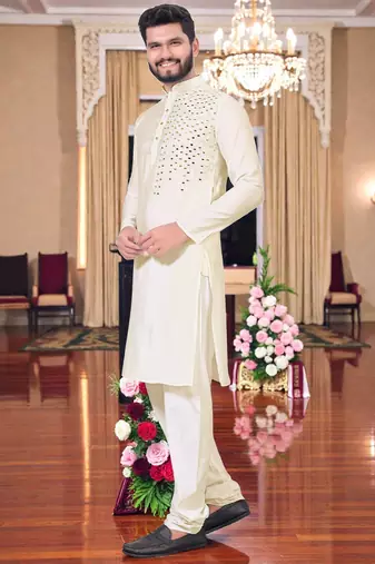 men   s festive special traditional cotton kurta with regular fit