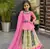 New Kediya Style Georgette Embroidery Work Pink Readymade Lehenga Choli