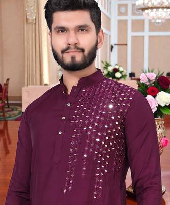 men   s festive special traditional cotton kurta with regular fit 2
