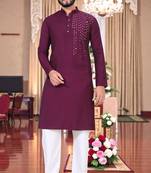 men   s festive special traditional cotton kurta with regular fit