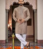 men’s festive special traditional cotton kurta with regular fit