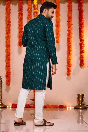 men   s festive special traditional cotton kurta with regular fit