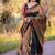 Green soft silk blend banarasi jacuard work designer party wear saree with unstitched blouse piece