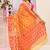 Women's yellow embellished cotton blend jamdani saree