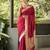 Maroon soft silk blend banarasi jacuard work designer party wear saree with unstitched blouse piece
