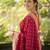 Maroon soft silk blend banarasi jacuard work designer party wear saree with unstitched blouse piece