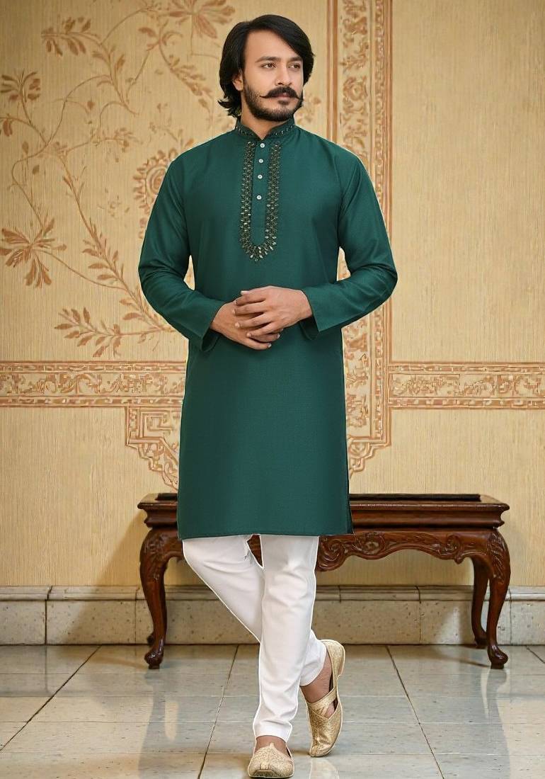traditional men’s casual & festive wear cotton kurta