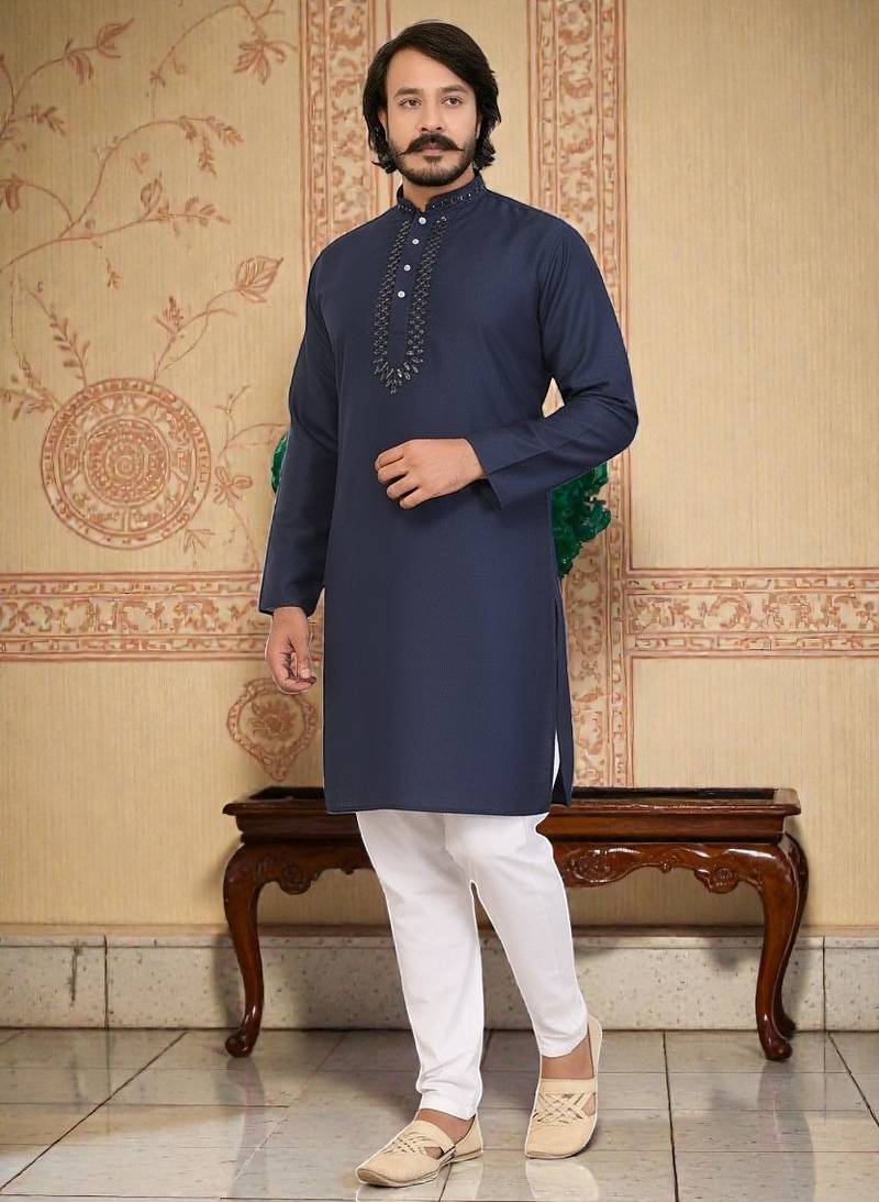 traditional men’s casual & festive wear cotton kurta
