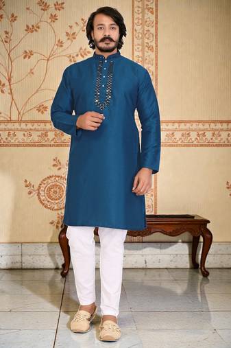 traditional men’s casual & festive wear cotton kurta