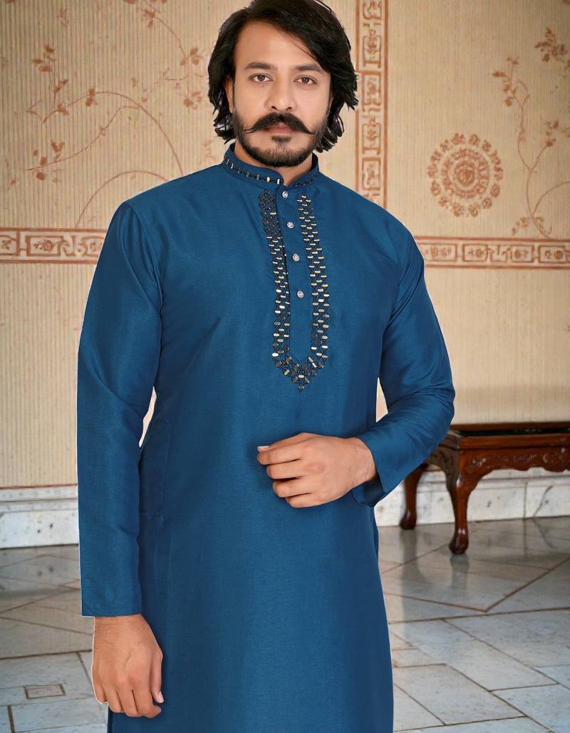 traditional men’s casual & festive wear cotton kurta