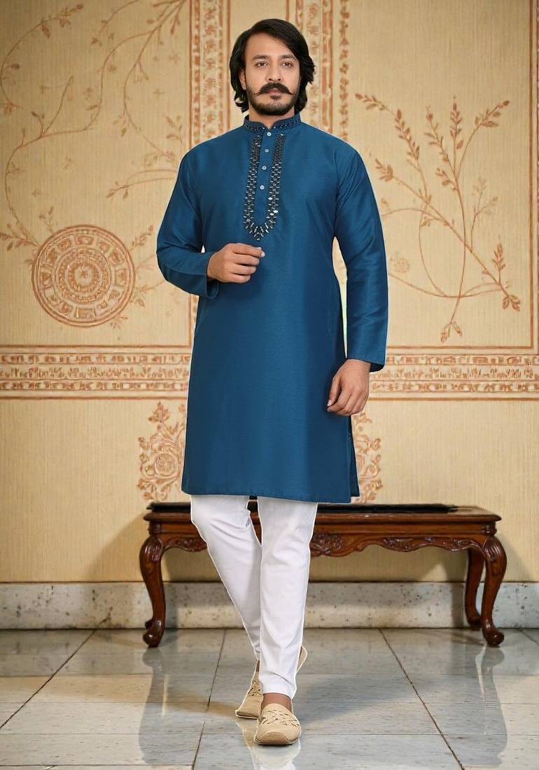 traditional men’s casual & festive wear cotton kurta
