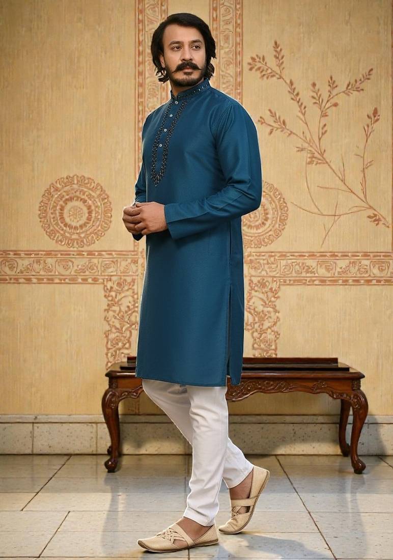 traditional men’s casual & festive wear cotton kurta