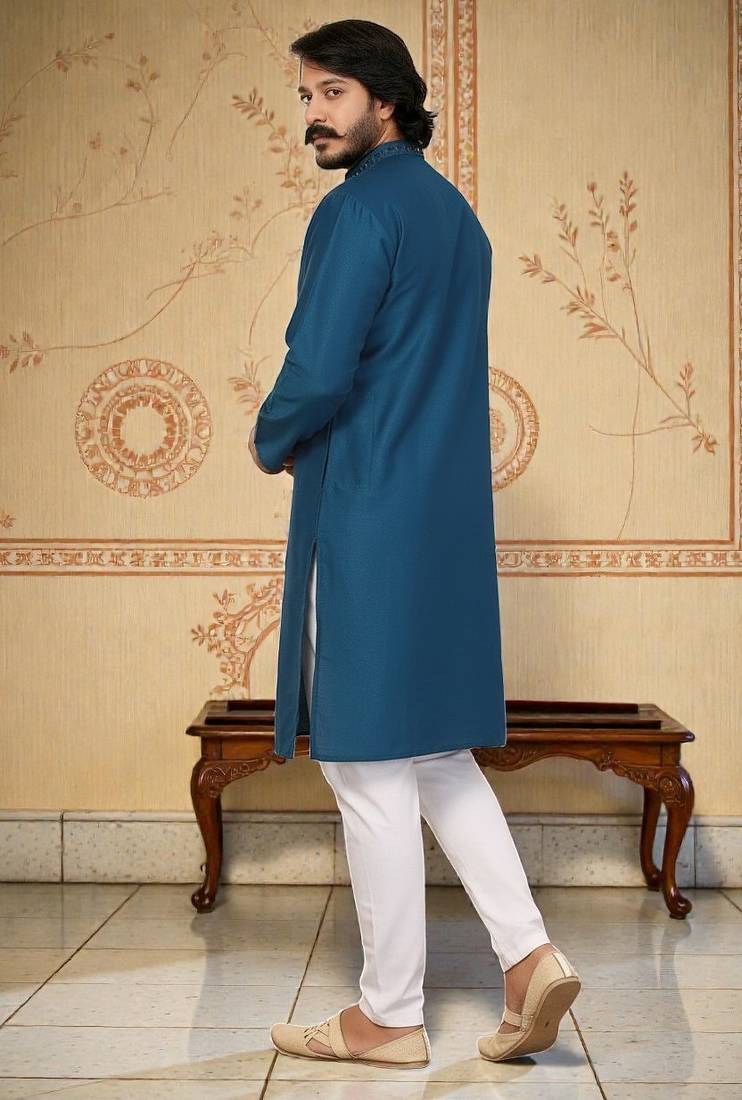 traditional men’s casual & festive wear cotton kurta