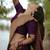 Purple soft silk blend banarasi jacuard work designer party wear saree with unstitched blouse piece