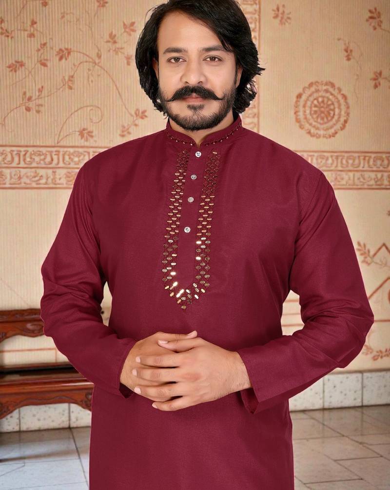 traditional men’s casual & festive wear cotton kurta