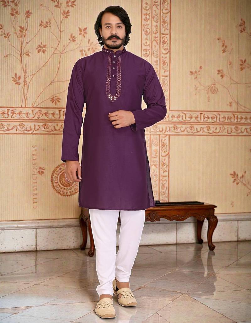 traditional men’s casual & festive wear cotton kurta
