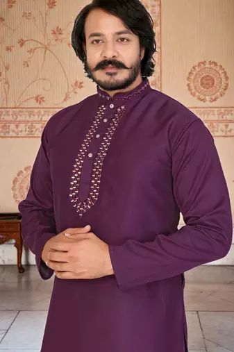 traditional men   s casual & festive wear cotton kurta