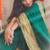 Bottle green soft silk blend banarasi jacuard work designer party wear saree with unstitched blouse piece