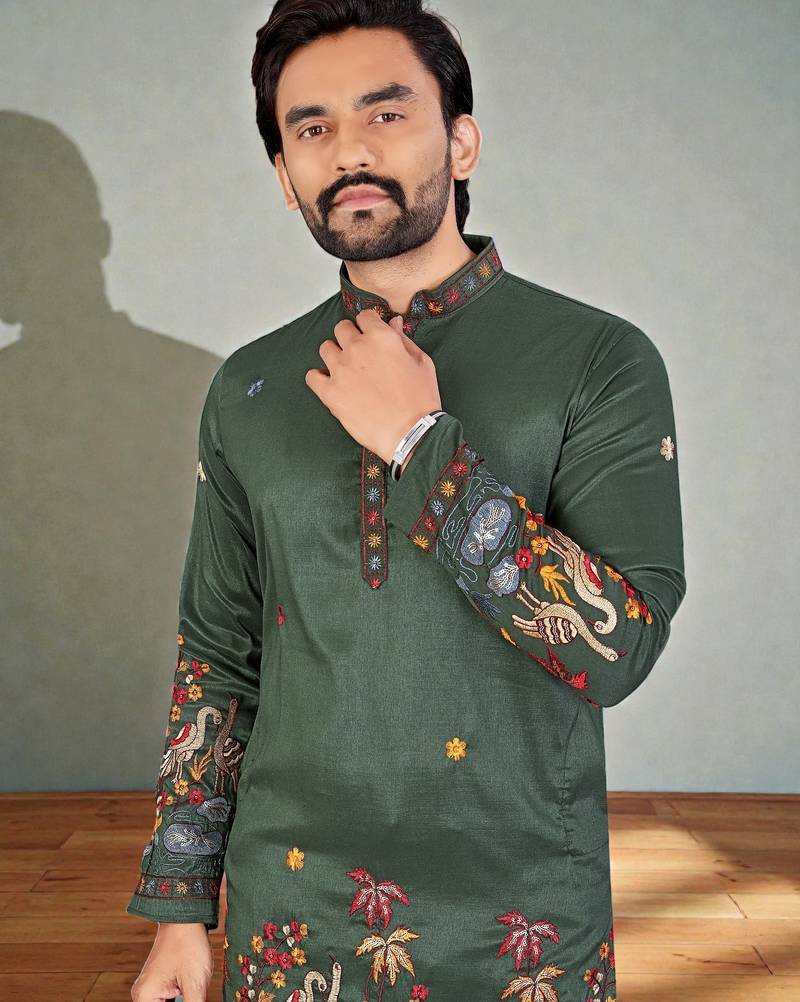 traditional men’s casual & festive wear cotton kurta