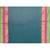 Women's teal embellished zari border cotton saree