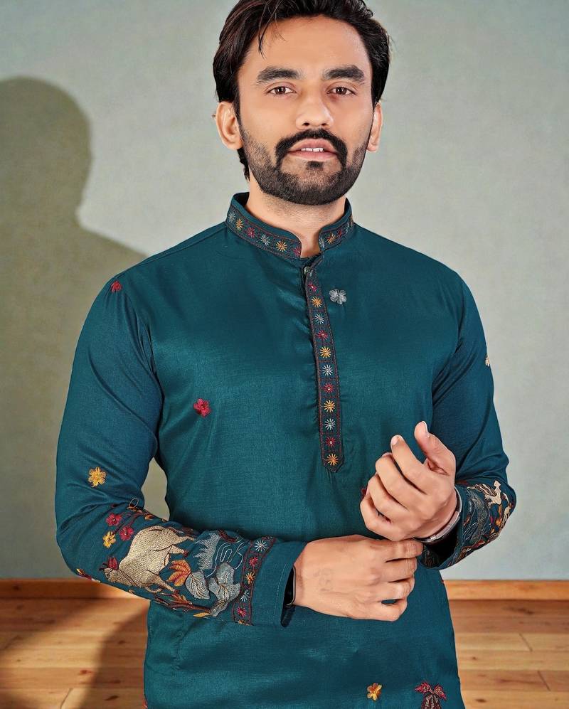 traditional men’s casual & festive wear cotton kurta
