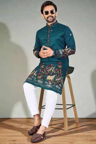 traditional men’s casual & festive wear cotton kurta