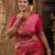 Pink soft silk blend banarasi jacuard work designer party wear saree with unstitched blouse piece