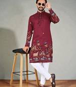 traditional men’s casual & festive wear cotton kurta