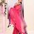 Women's rani pink embellished zari border cotton saree