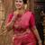 Pink soft silk blend banarasi jacuard work designer party wear saree with unstitched blouse piece