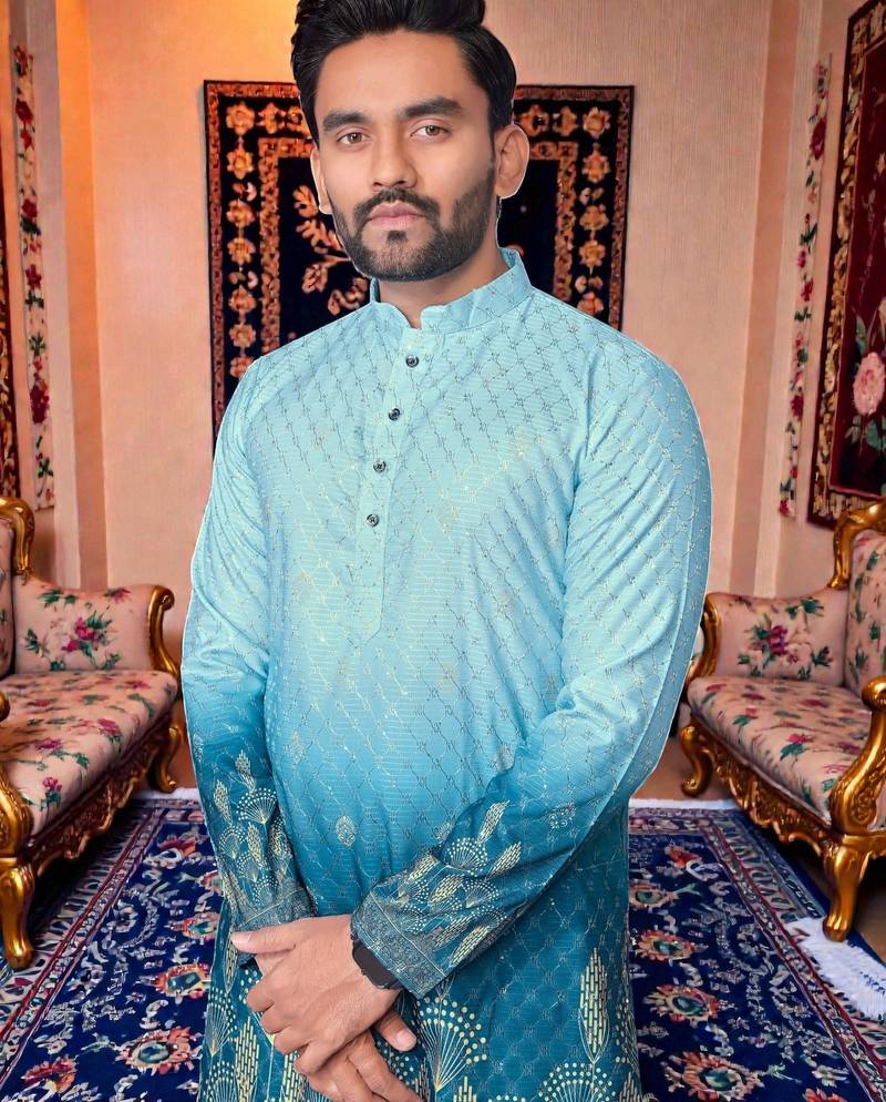 traditional men’s casual & festive wear cotton kurta