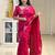 Pink silk blend banarasi saree with unstitched blouse piece