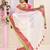 Women's off white embellished zari border cotton saree