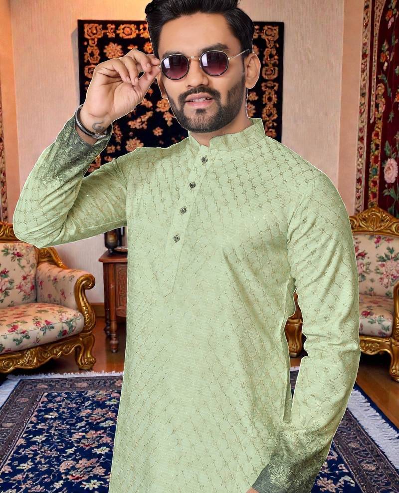 traditional men’s casual & festive wear cotton kurta
