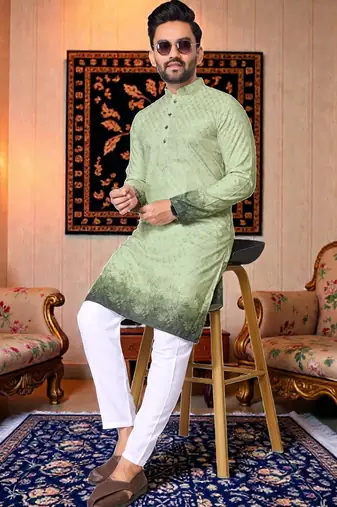 traditional men   s casual & festive wear cotton kurta
