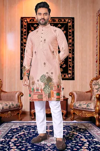 traditional men’s casual & festive wear cotton kurta