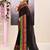 Women's black embellished zari border cotton saree