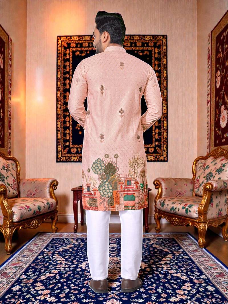 traditional men’s casual & festive wear cotton kurta