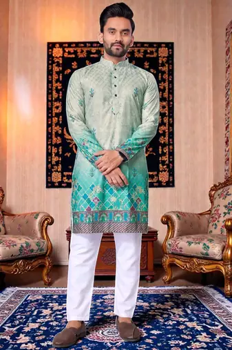 traditional men’s casual & festive wear cotton kurta