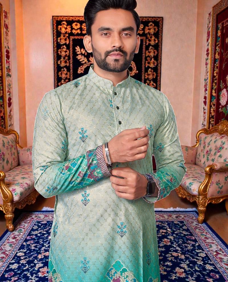 traditional men’s casual & festive wear cotton kurta